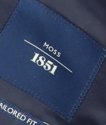 Moss 1851 Men's Blue Blazer 42 Regular Fit