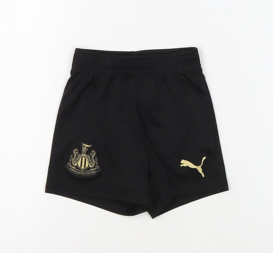 Puma Boys Black Active Shorts, Size 12-18 Months