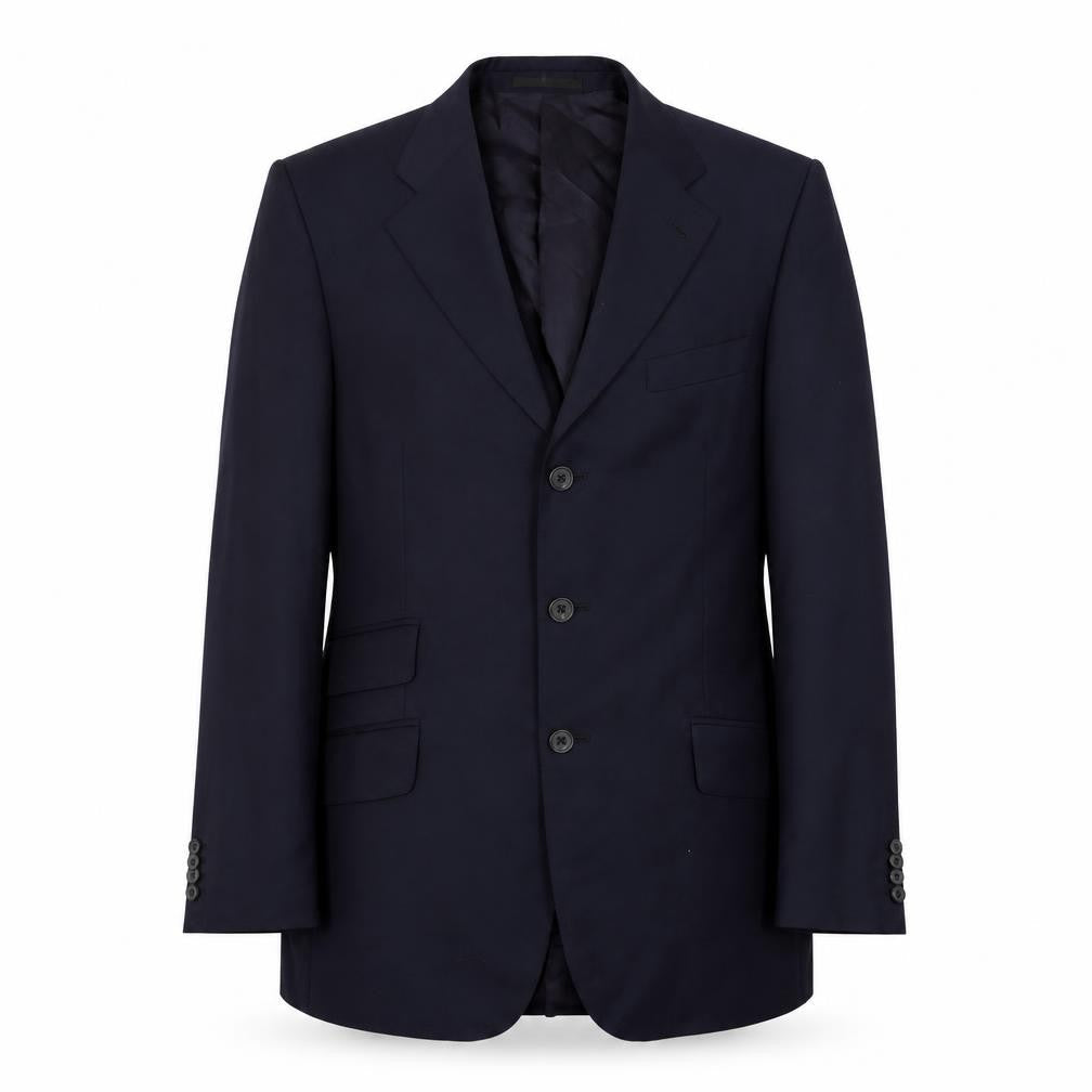 Mens 40 Chest Regular T.M.Lewin Blue Three-Button Blazer