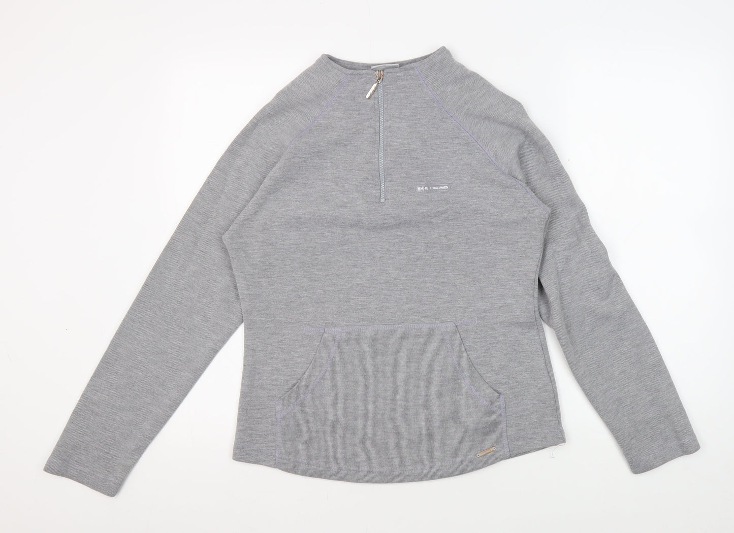 Head Women's Grey Pullover Sweatshirt, Size L