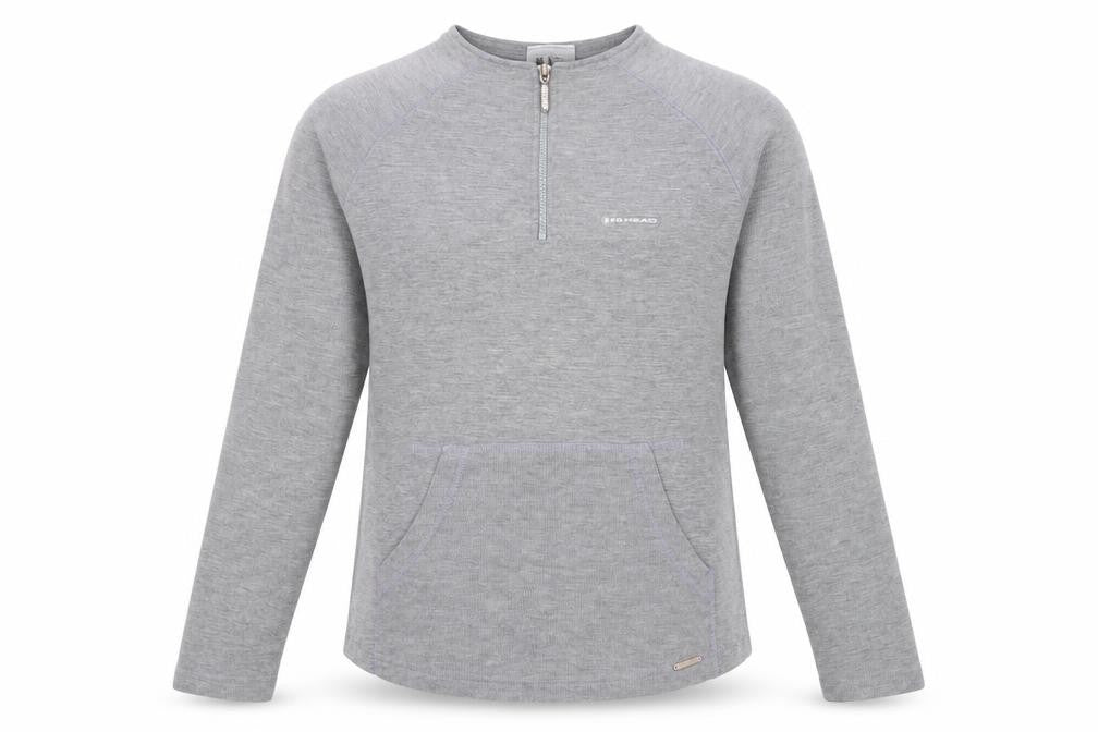 Womens UK L Regular HEAD Grey Pullover Sweatshirt