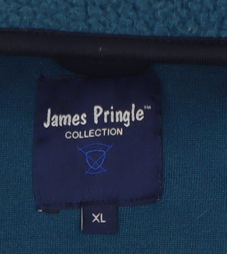 James Pringle Men's Blue XL Fleece Pullover Sweatshirt