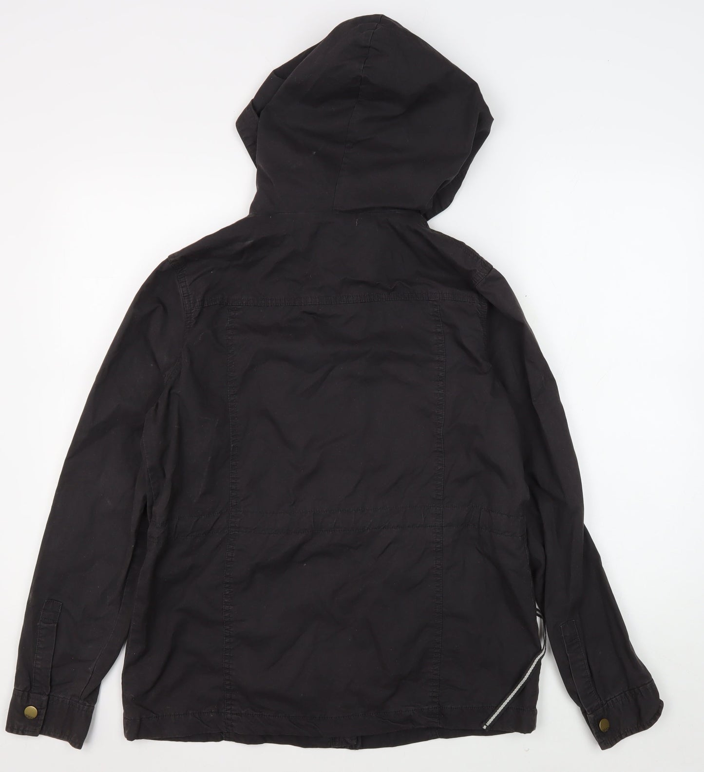 Gap Womens Black Parka Jacket, S, Hooded, Casual