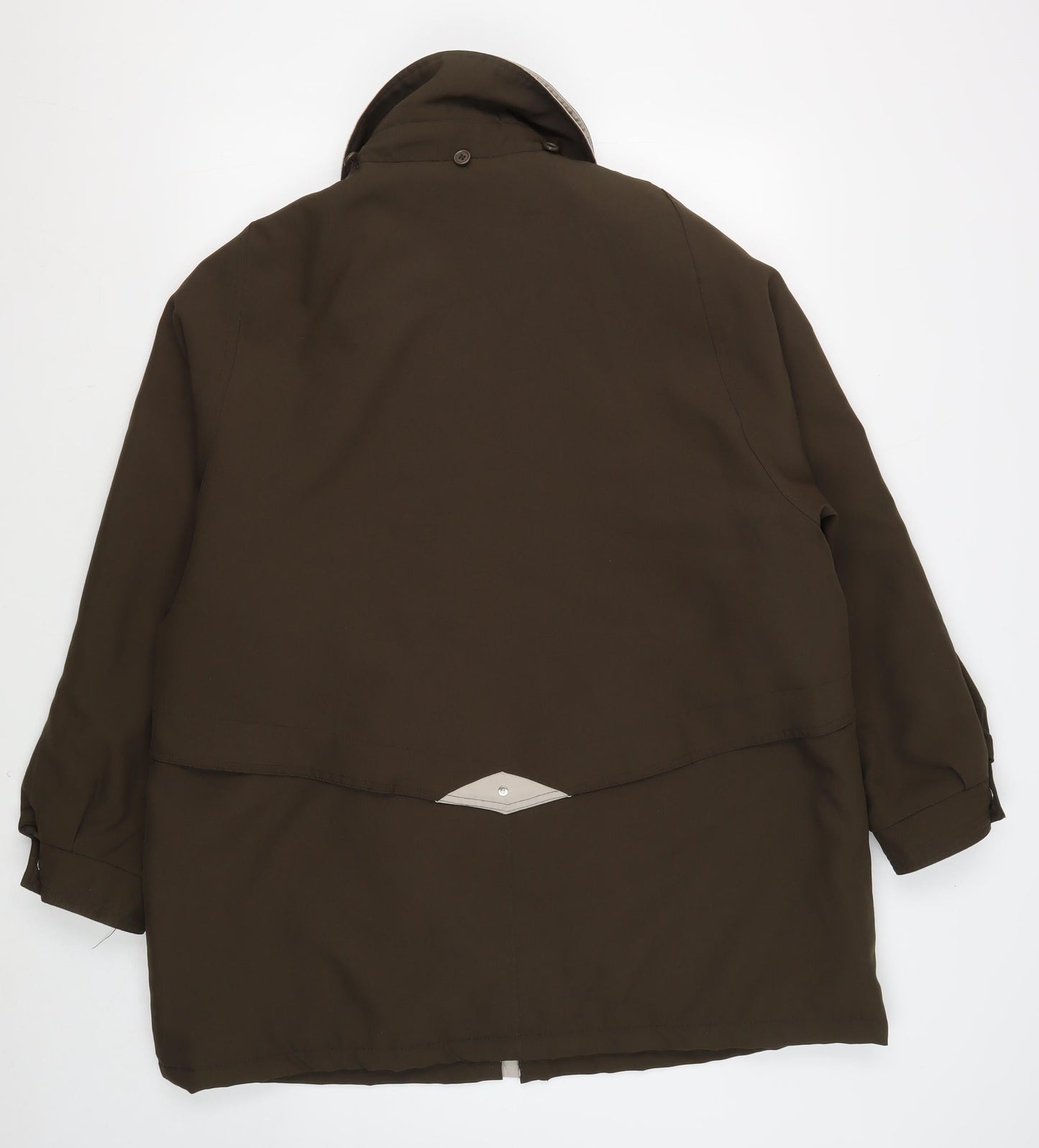 David Barry Brown Polyester Women's Regular Jacket