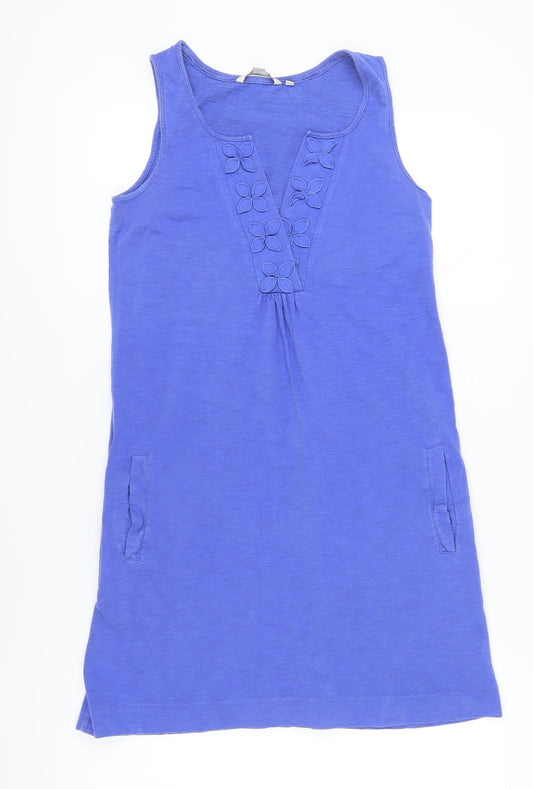 Boden Women's Blue Sleeveless Cotton Dress UK 8