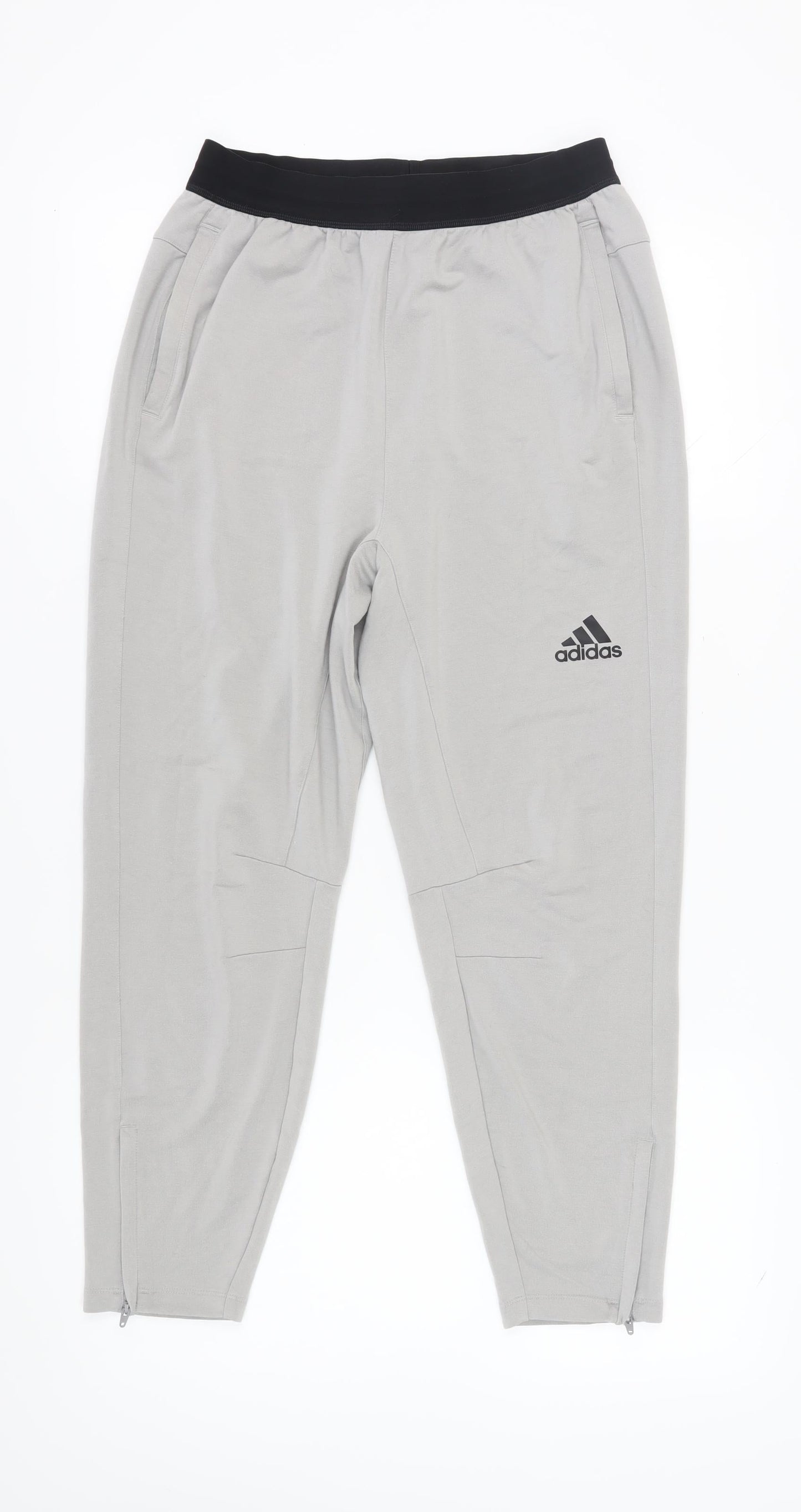 Adidas Men's Grey Jogger Trousers M