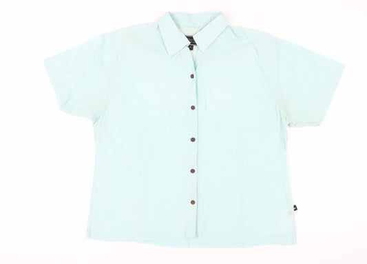 Mountainlife Women's Green Button-Up Shirt Size 16