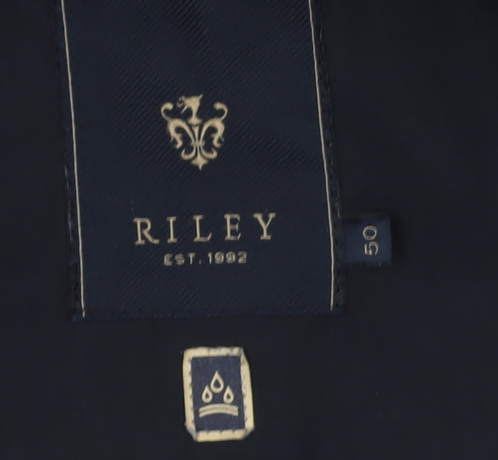 Riley Men's Blue Military Jacket Size 50 Lined