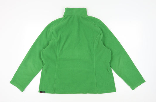 Lands' End Women's Green XL Fleece Pullover Sweatshirt