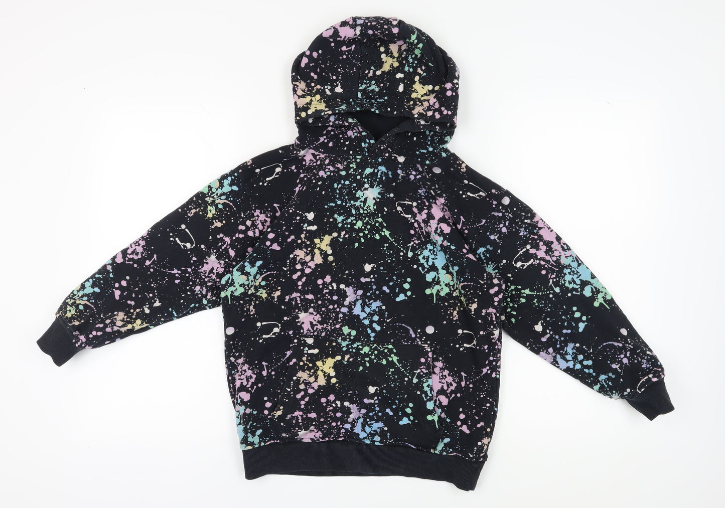Next Boys Black Multicoloured Graphic Print Hoodie 11 Years