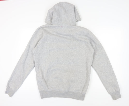 M KING Men's Grey Hoodie L - Embroidered Pullover