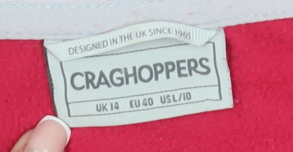 Craghoppers Women's Red Fleece Pullover Size 14