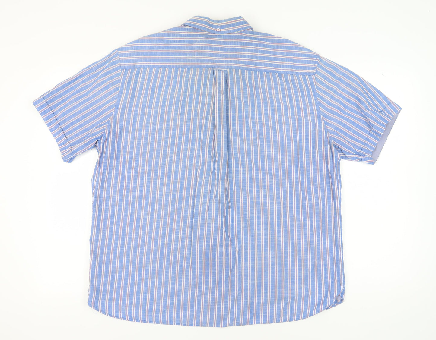 Marks and Spencer Men's Blue Striped XL Shirt