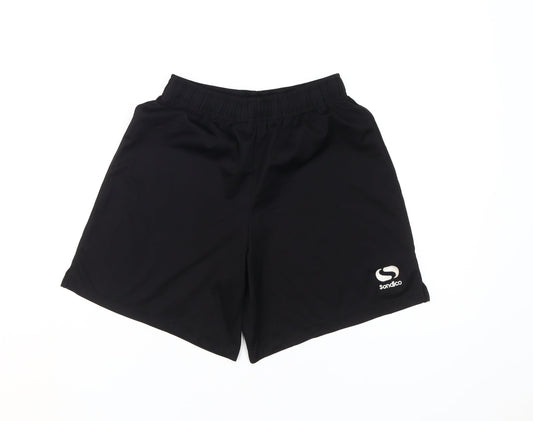 Sondico Boys Black Athletic Shorts 13Y Relaxed Fit