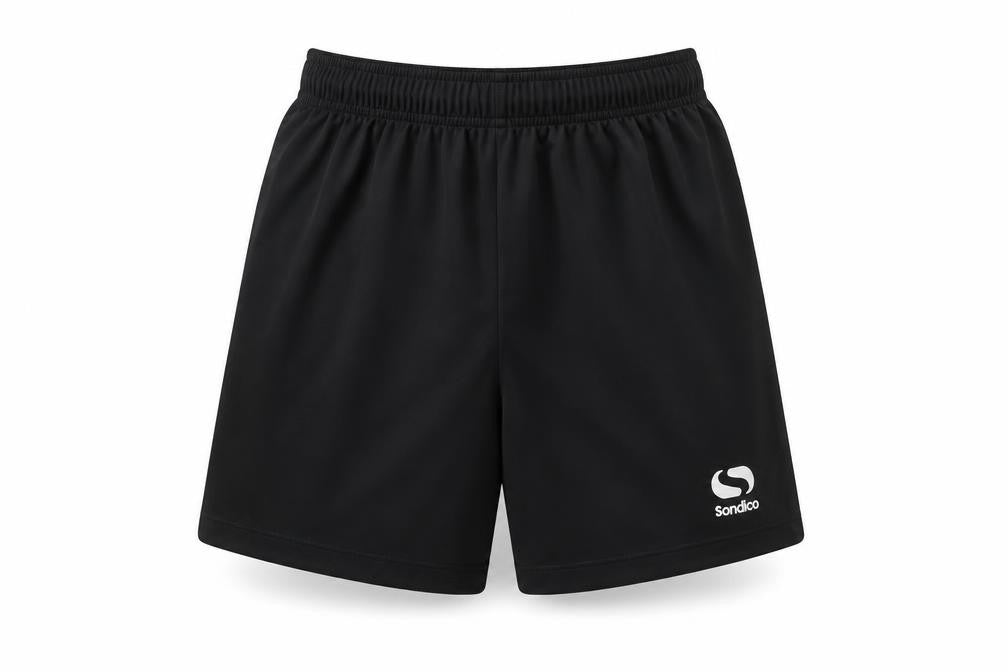 Sondico Boys Black Athletic Shorts 13Y Relaxed Fit