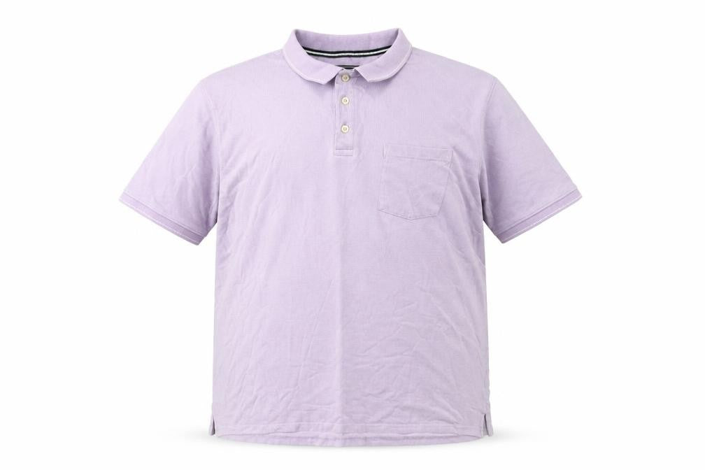 Maine Men's 2XL Purple Polo Shirt Cotton
