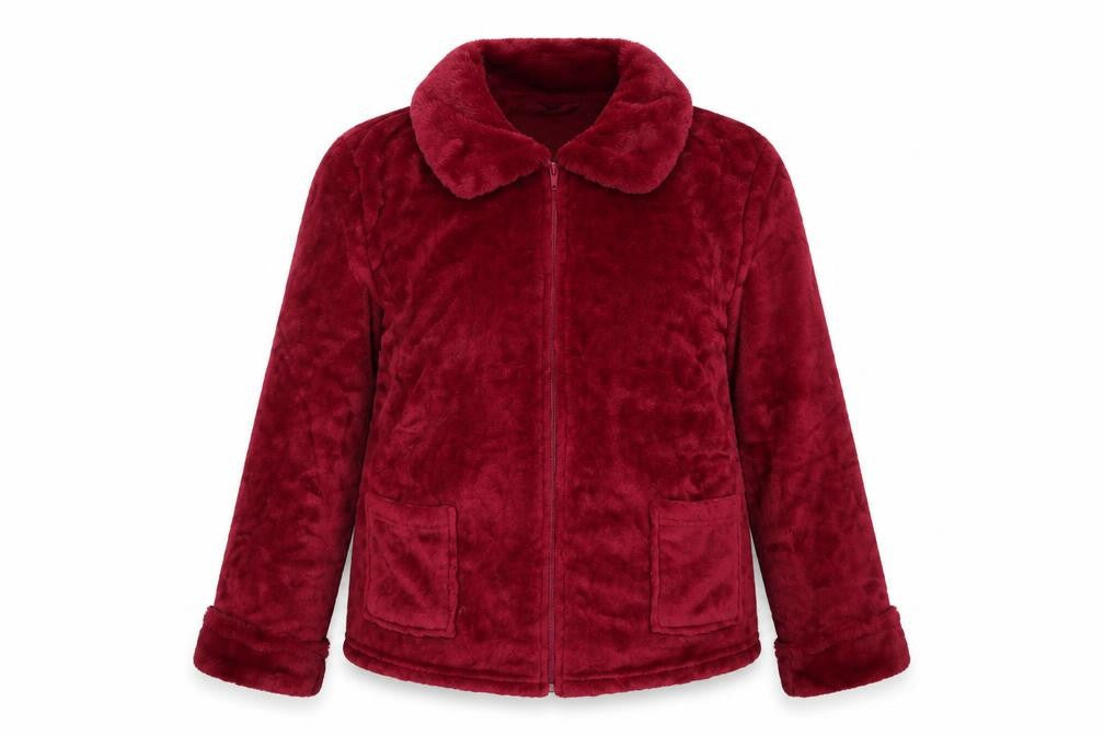 Marlon Women's Red Puffer Jacket, Size 12-14, Winter Style