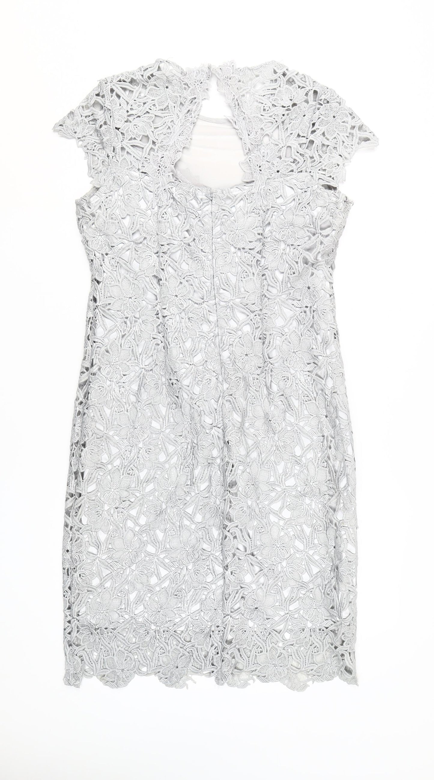 Joanna Hope Women's Grey Sheath Dress Size 12