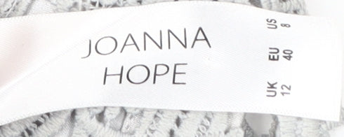 Joanna Hope Women's Grey Sheath Dress Size 12
