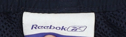 Reebok Unisex Blue Relaxed Fit Sports Trousers M
