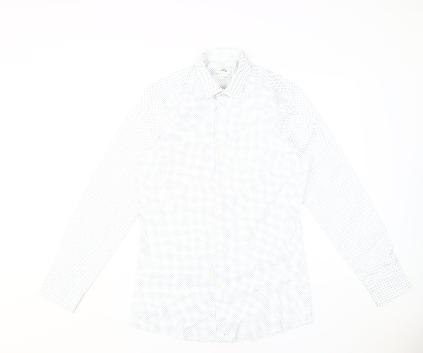 Next Men’s White Dress Shirt - Long Sleeve, Size 15