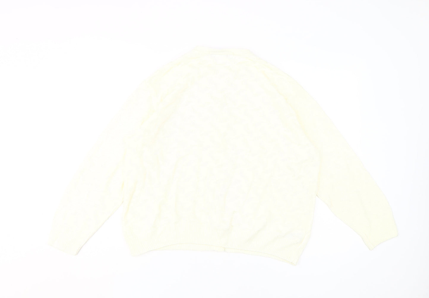 St Michael Women's White Cardigan Size 16 Knitwear