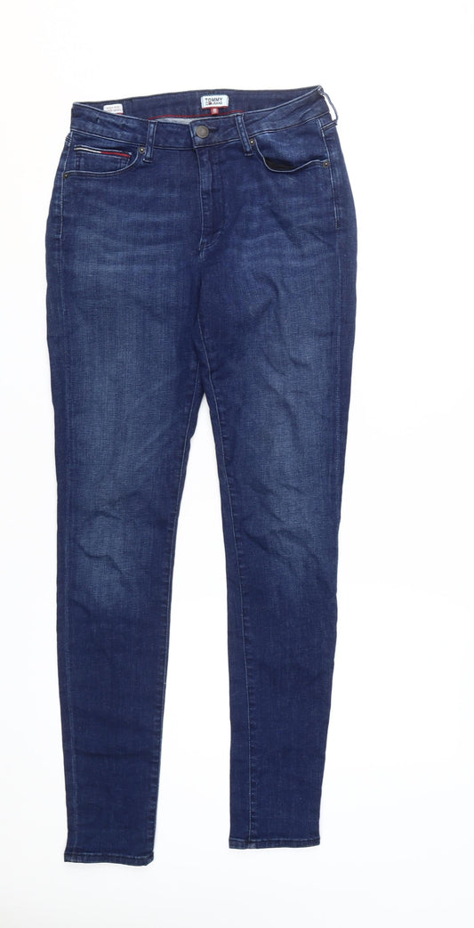 Tommy Jeans Women's Blue Skinny Jeans, Size 11, Stretch Denim
