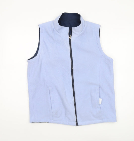 Jumper Women's Blue Waistcoat, L, Casual Sleeveless Vest