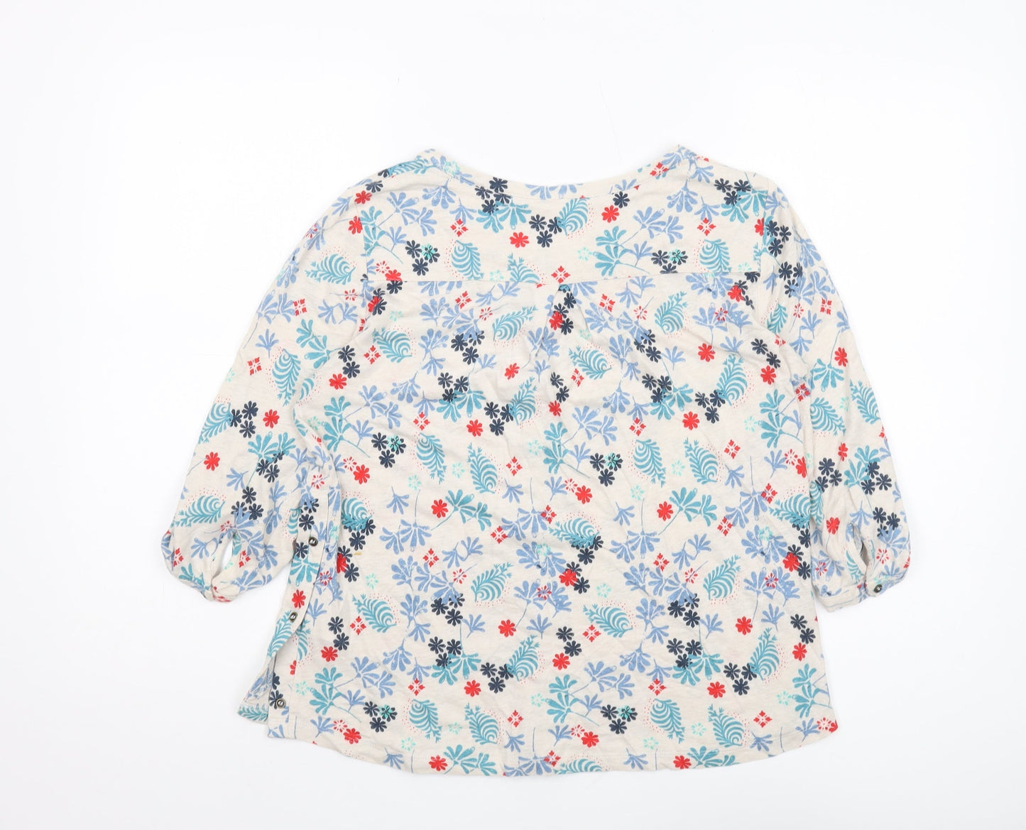White Stuff Women's Multicoloured Floral Tunic Blouse