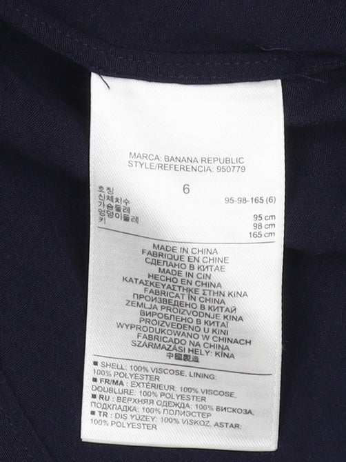 Banana Republic Women's Navy Long Sleeve Tunic - Size 8