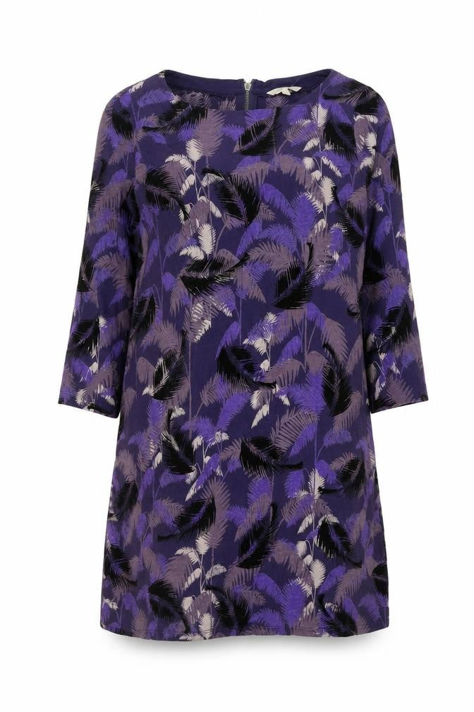 Womens UK Size 12 White Stuff Purple 100% Cotton Blouse