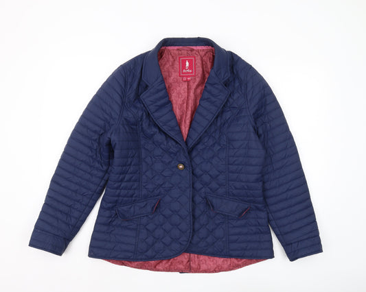 Jack Murphy Women's Blue Quilted Jacket Size 14