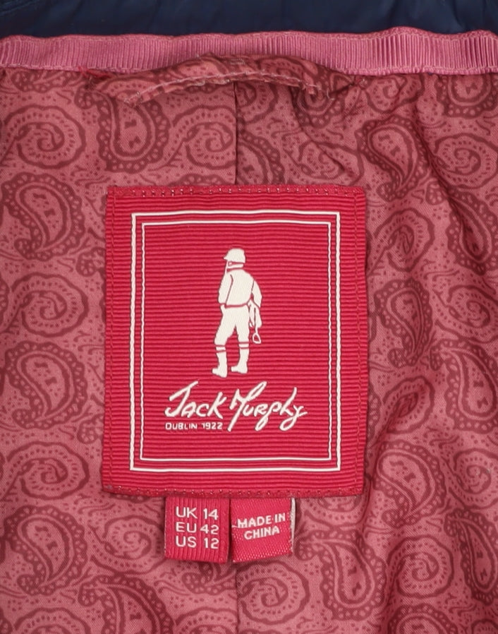 Jack Murphy Women's Blue Quilted Jacket Size 14