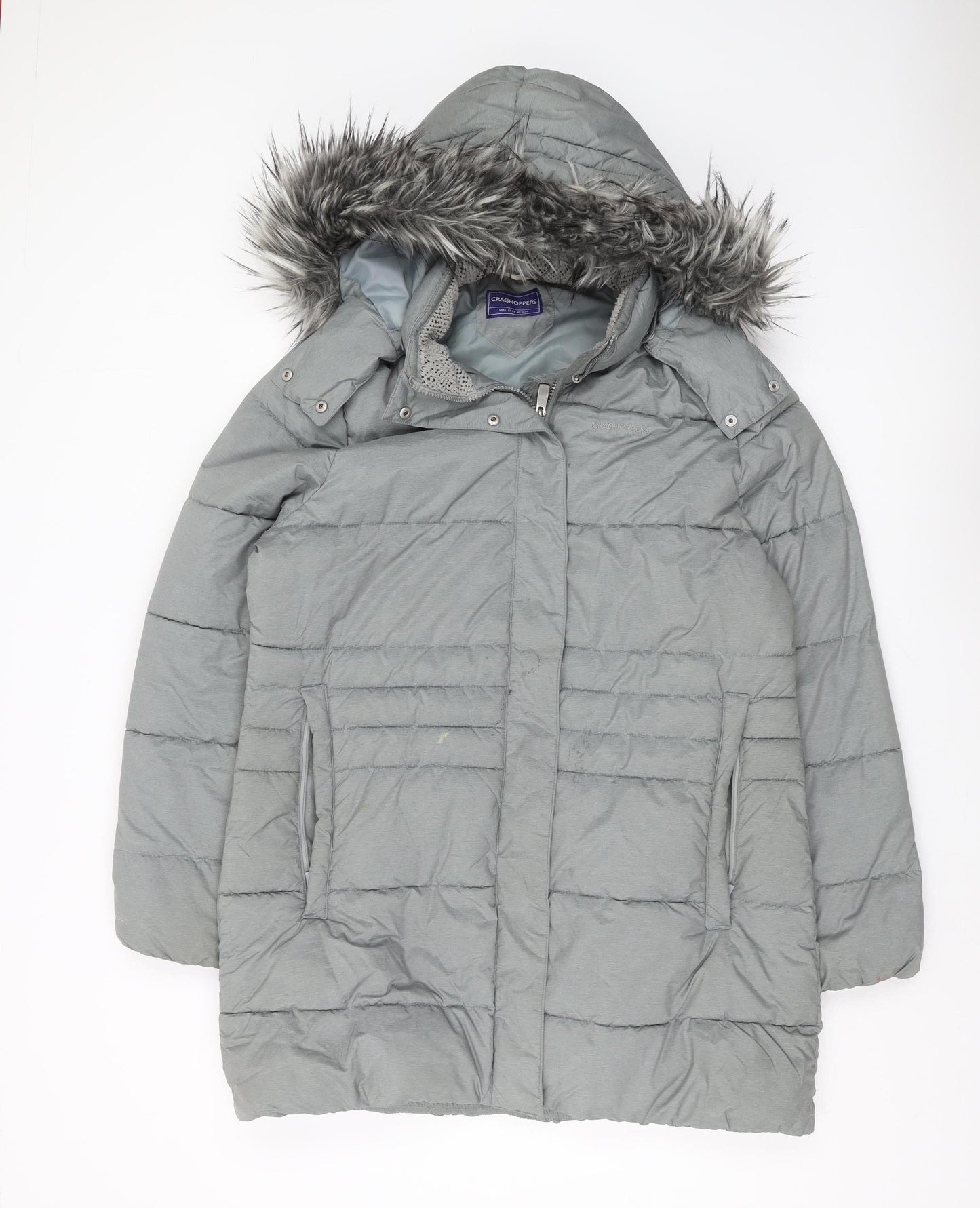 Craghoppers Women's Grey Puffer Jacket UK 16