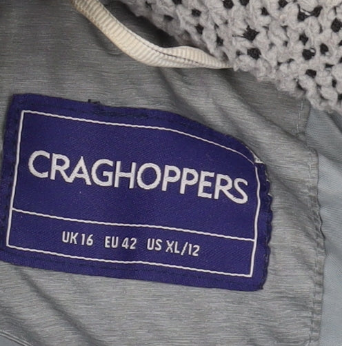 Craghoppers Women's Grey Puffer Jacket UK 16
