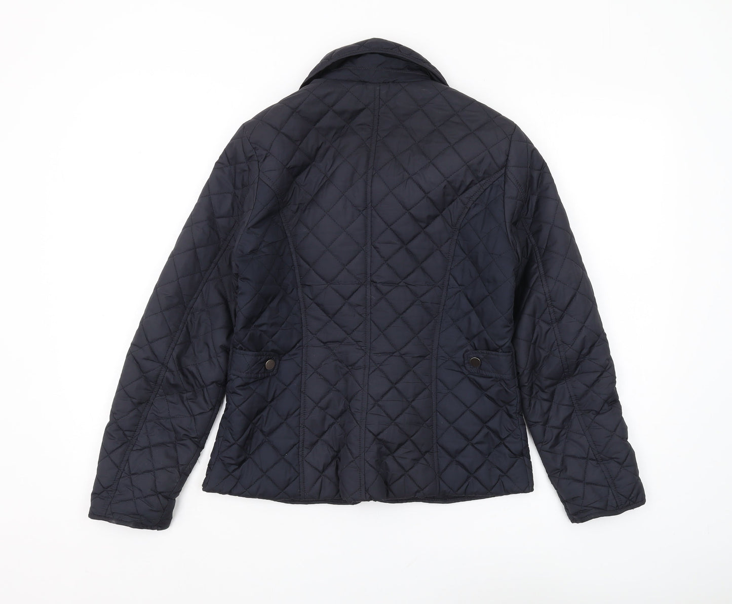 Dorothy Perkins Women's Blue Quilted Jacket Size 8