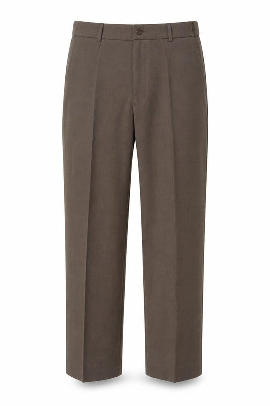 Farah Men's Brown Trousers, Size 36, Elegant Style