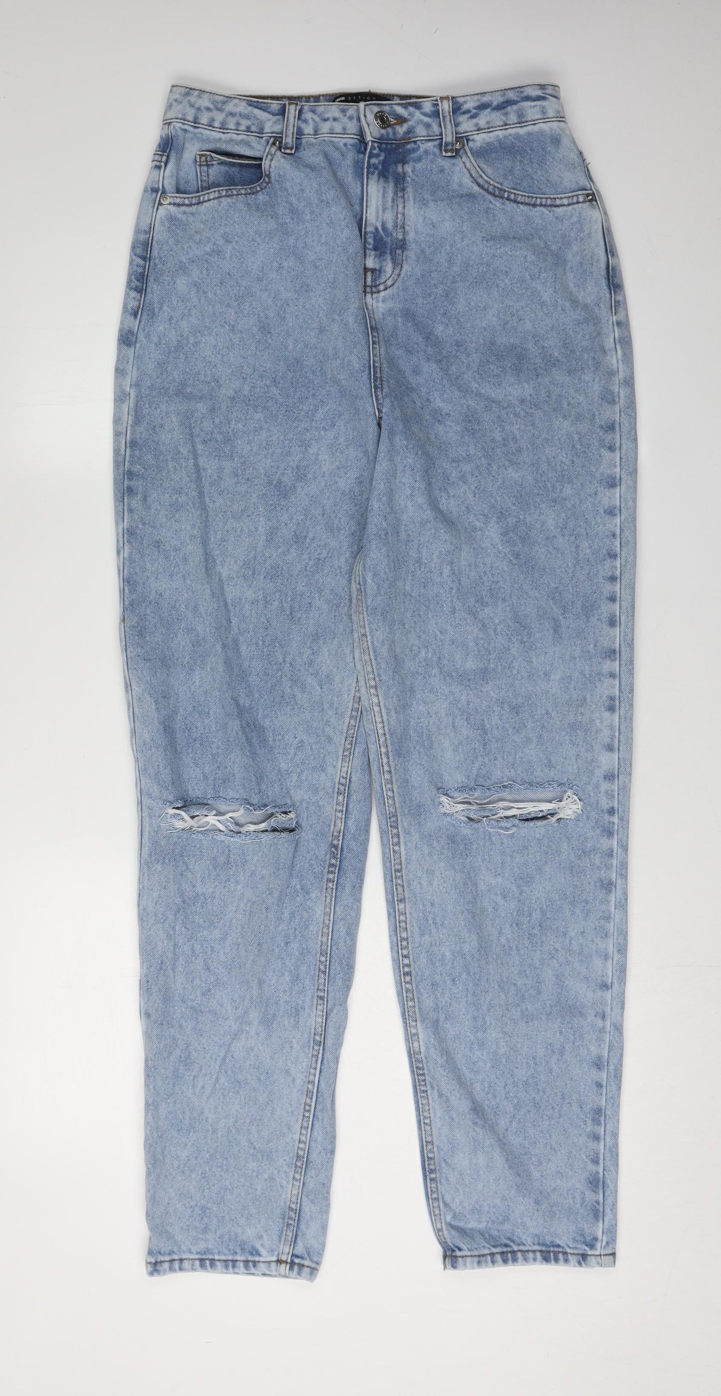 ASOS Design Women's Blue Mom Jeans, Size 10, High Rise