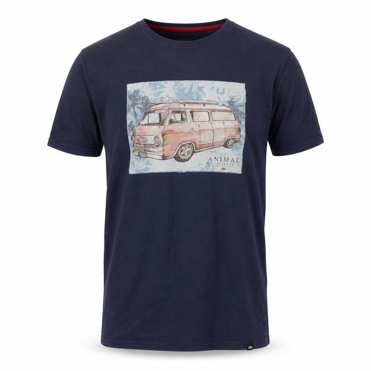 Mens UK Size M Animal Blue  Cotton T-Shirt