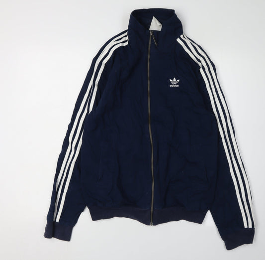 Adidas Blue Unisex Jacket, Size M, Basic Sportswear
