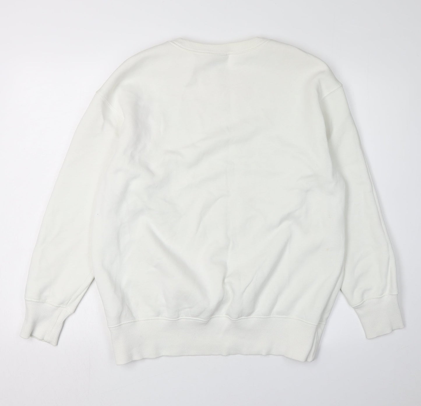 Nike White Unisex Sweatshirt M Casual Sports Logo