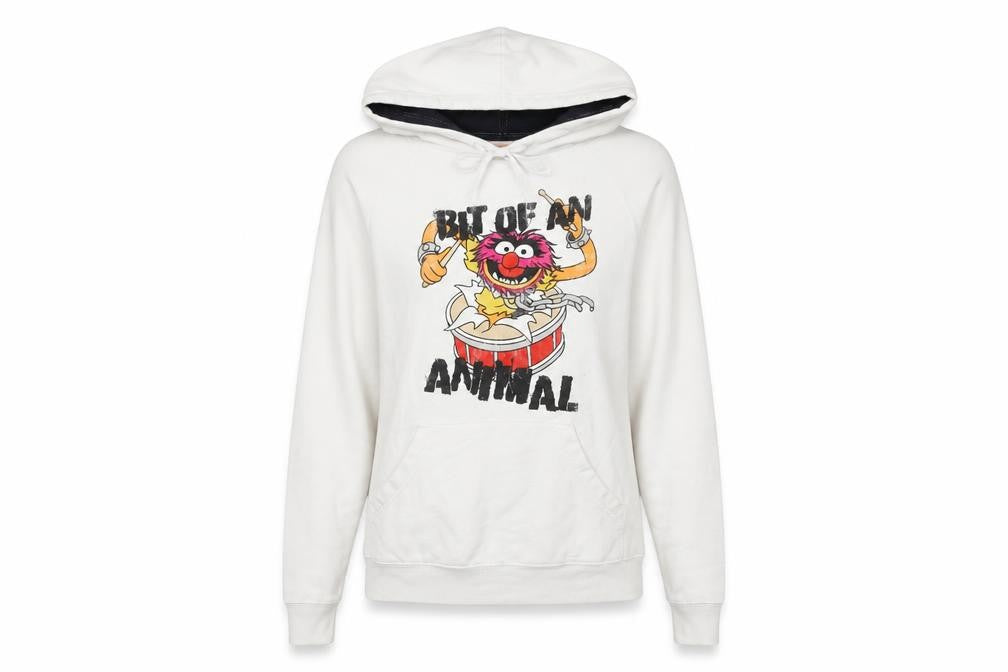 The Womens Muppets White Graphic Pullover Hoodie S