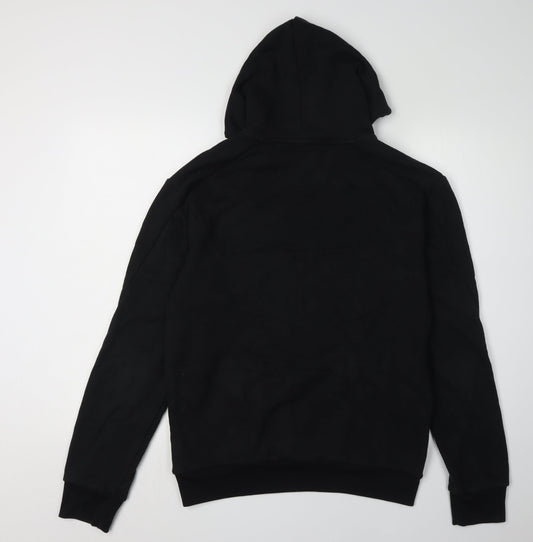 Adidas Unisex Black Hoodie S Pullover Sports Logo