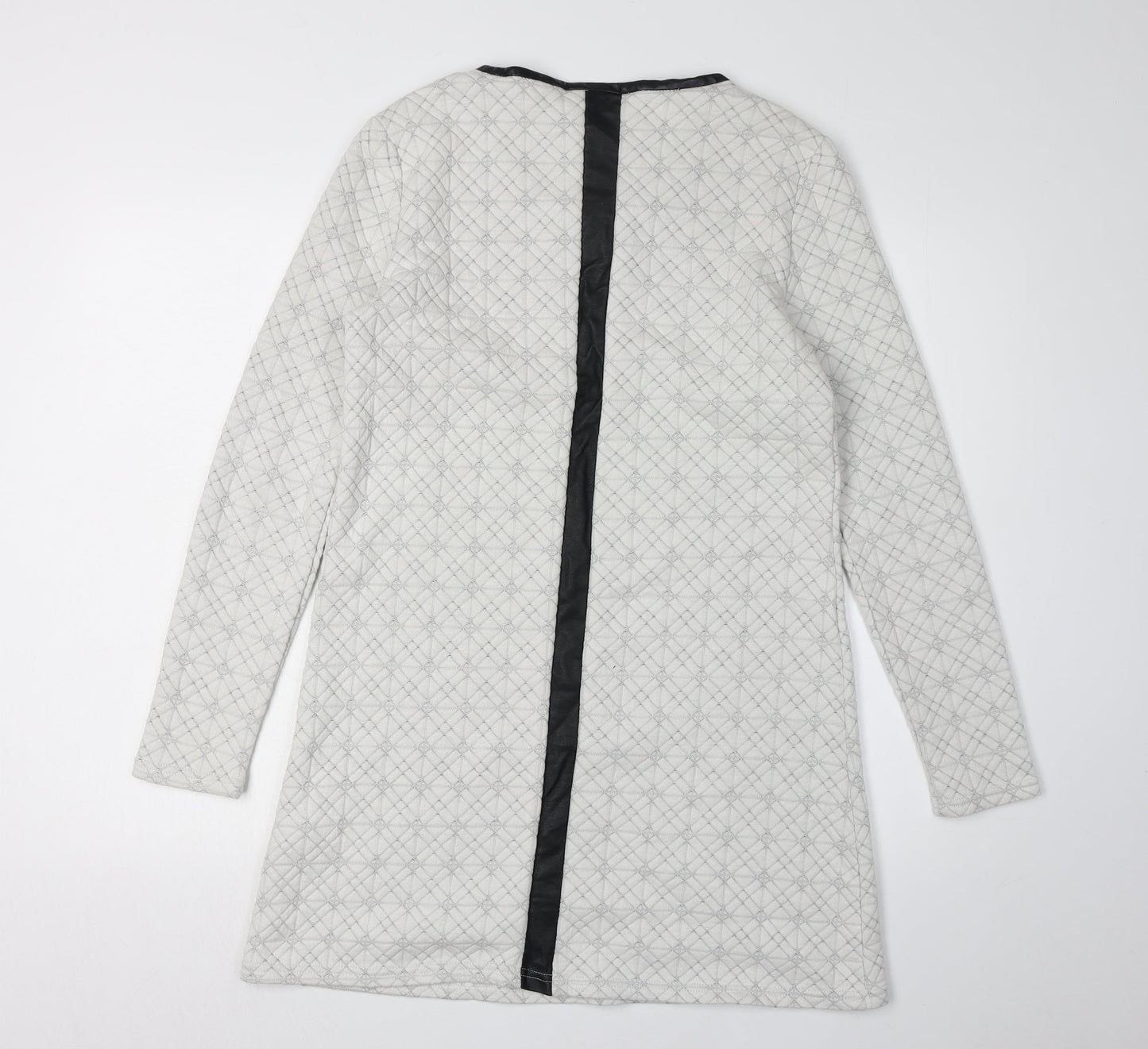 Vero Moda Women's Grey Geometric Shift Dress - Size 6