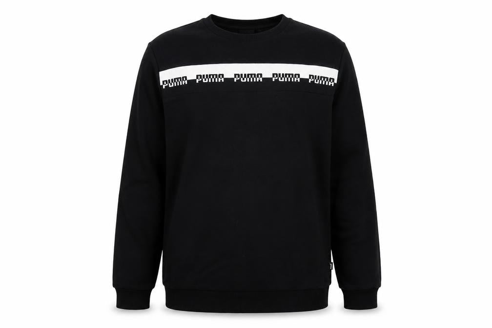 Mens UK M Regular PUMA Black Pullover Sweatshirt