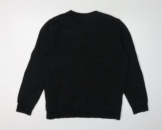 Puma Men's Black Sweatshirt Logo Graphic Pullover - M
