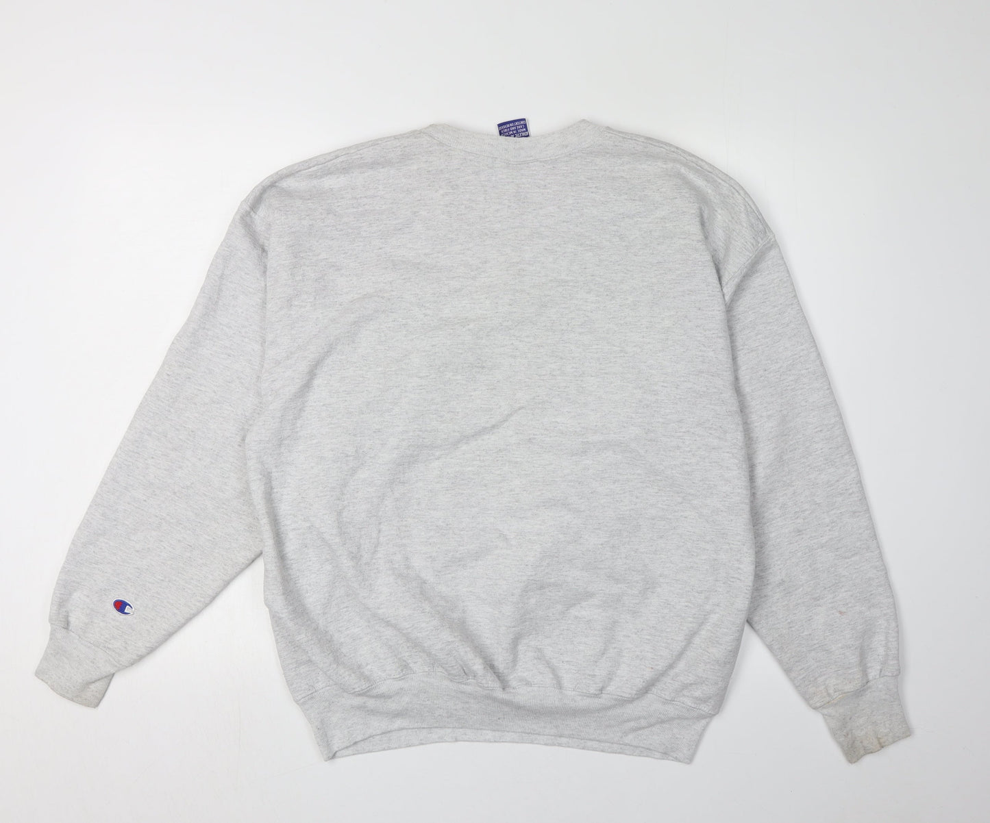Champion Men's Grey Pullover Sweatshirt L