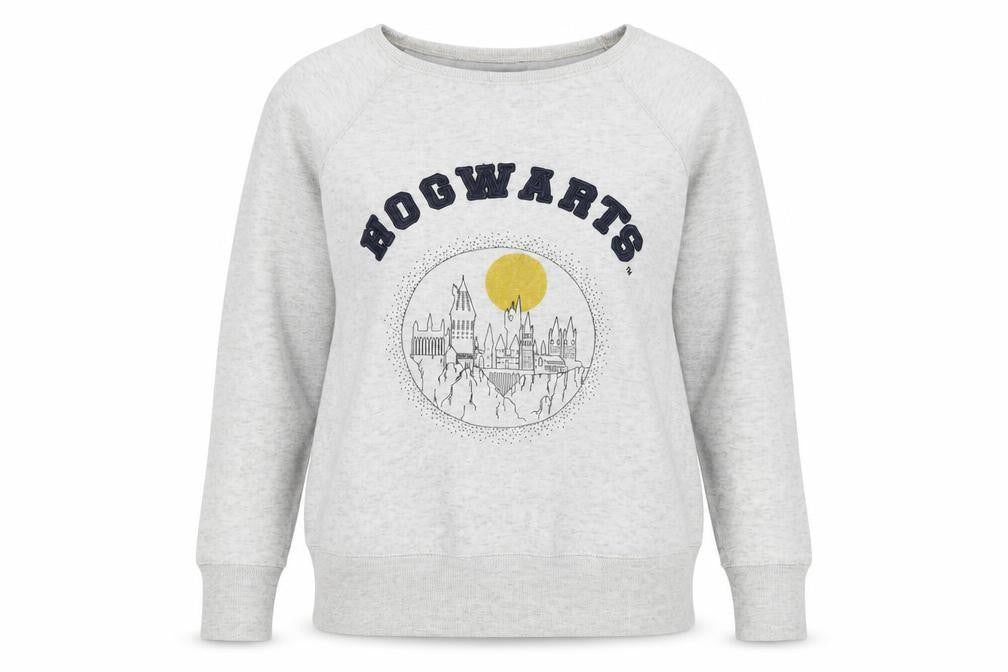 Unisex Adults UK XL Regular Harry Potter Grey Pullover Sweatshirt