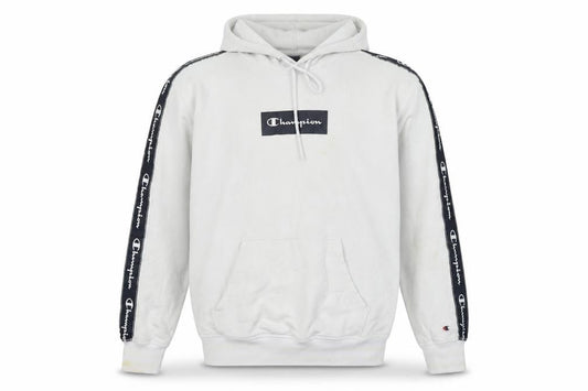 Mens UK L Regular Champion White Pullover Hoodie