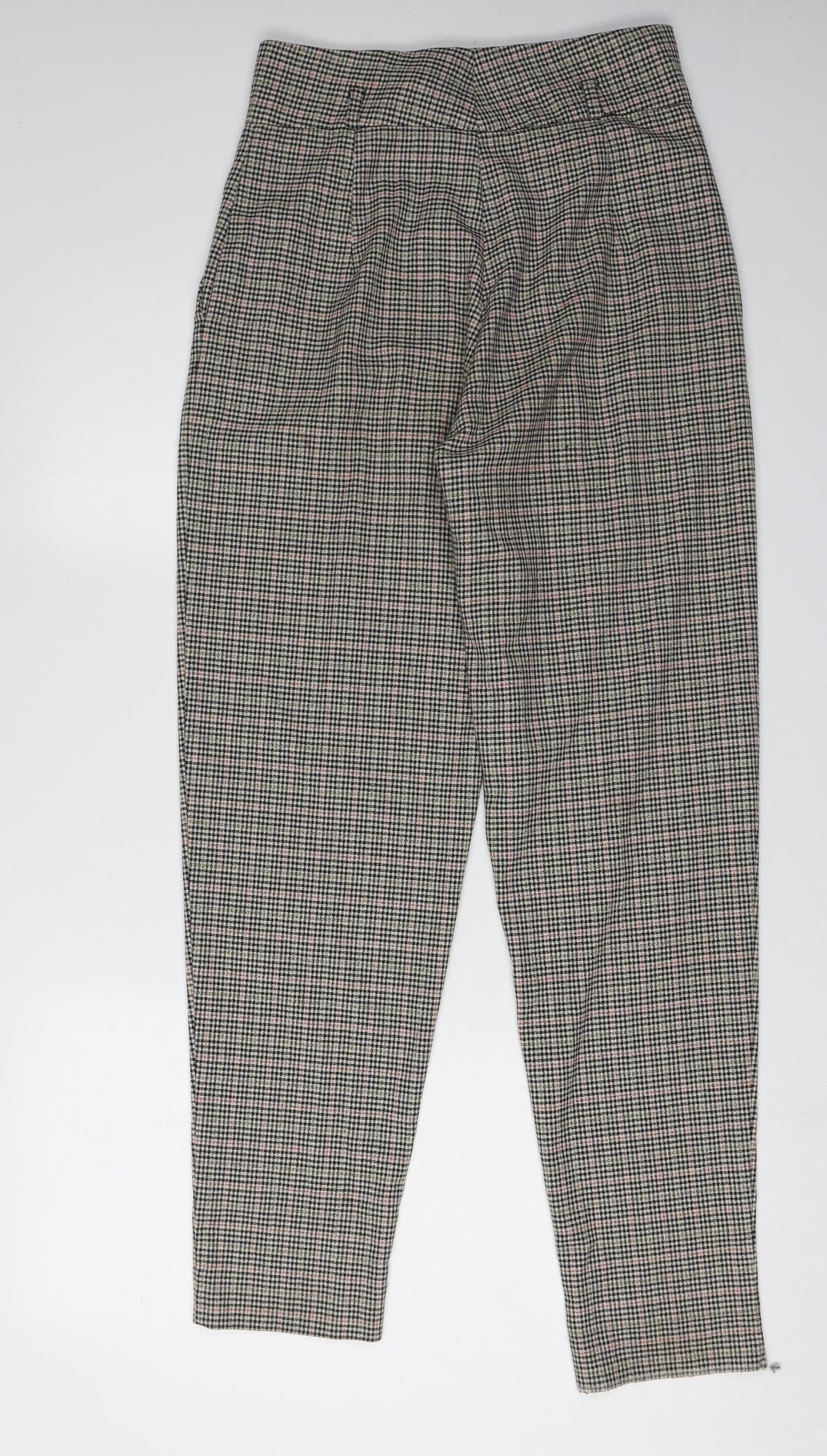 MNG Basics Women's Multicoloured Check Trousers Size 8